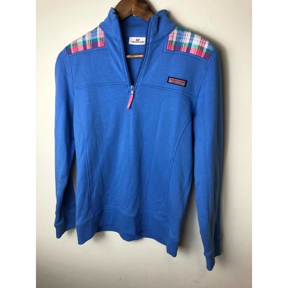 Vineyard Vines 3/4 zip up size XS plaid - Picture 1 of 4